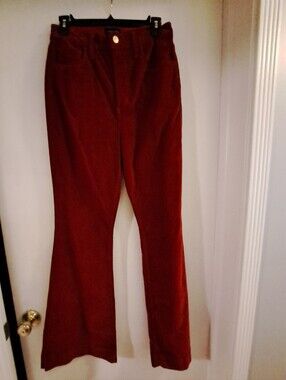 Favorite Daughter Corduroy Flare Pants in Burgundy